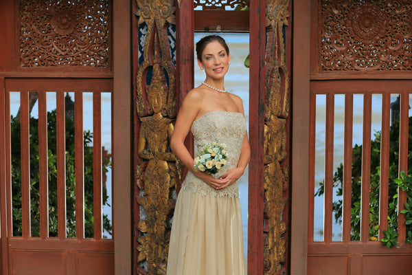 Silk wedding gown  STYLE 14