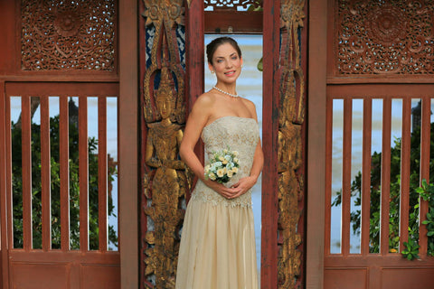 Silk wedding gown  STYLE 14