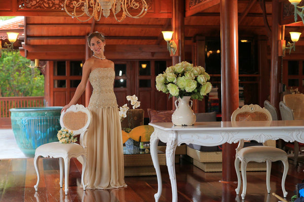 Silk wedding gown  STYLE 14