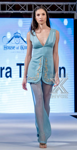 Couture Tunic and silk trousers STYLE 101