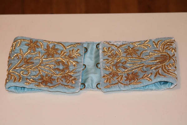 Hand embroidered adjustable belt/corset STYLE 102