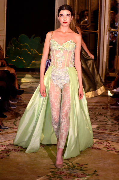 Ballet green Corset gown