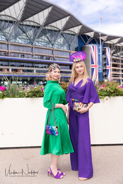 Golden lace top green skirt